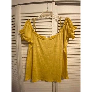 Vintage Yellow Women's Top  Size XL